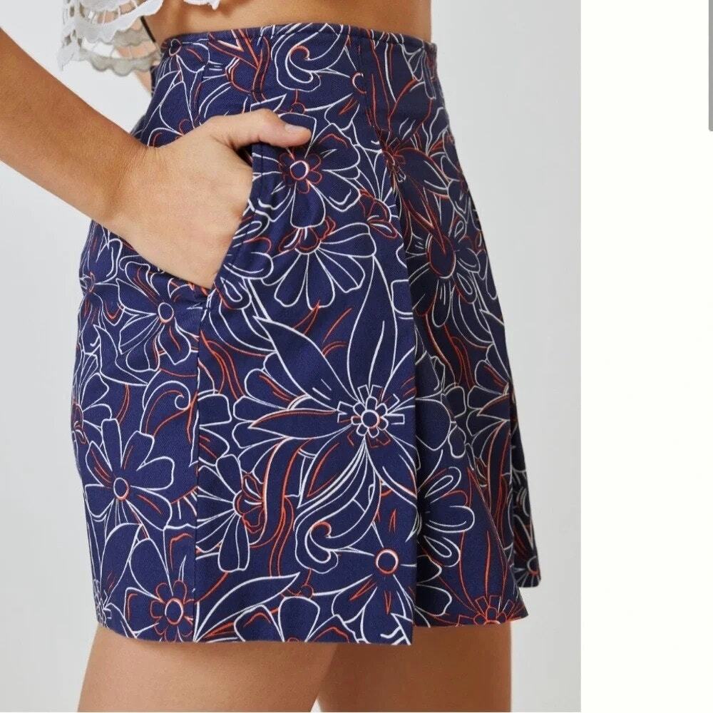 MAEVE Anthropologie Tennis Skort Blueberry Size 4 - Picture 5 of 10